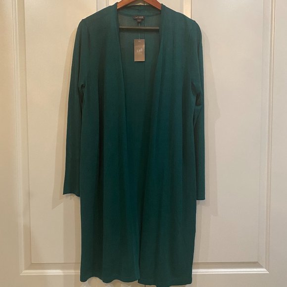 Emerald Green Open Front Cardi - Picture 2 of 10